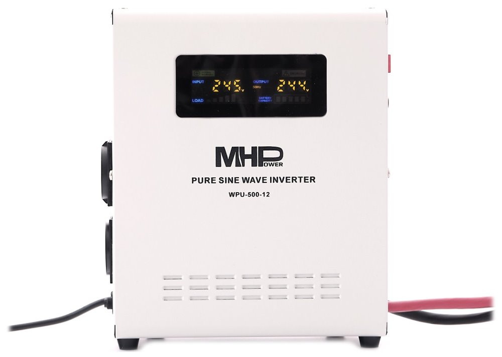 MHPower záložní zdroj WPU-500-12, UPS, 500W, čistý sinus, 12V