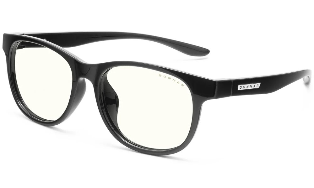 GUNNAR kancelářske/herní brýle  RUSH KIDS LARGE (8-12) ONYX čirá skla BLF 35 NATURAL focus
