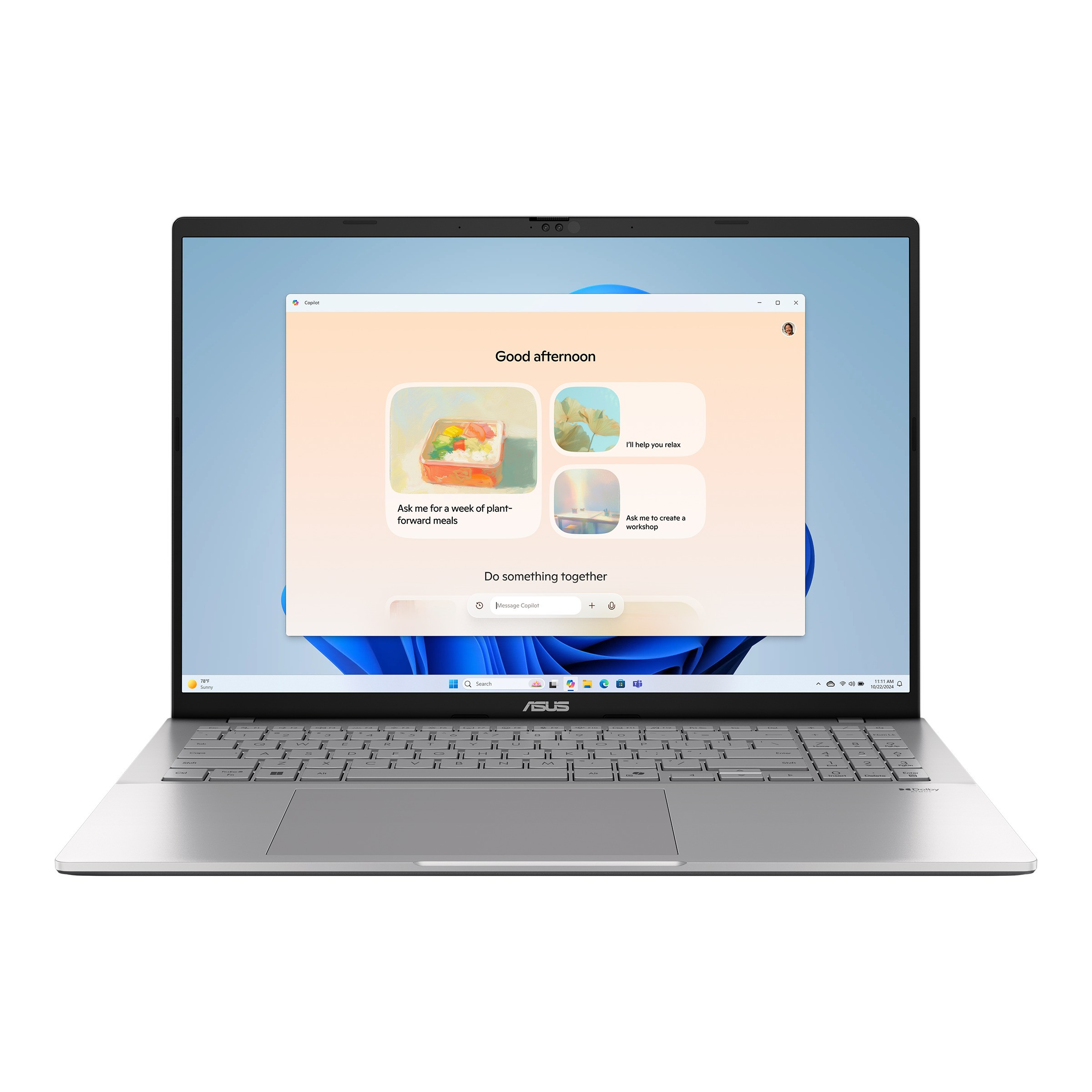 ASUS Vivobook S16/M3607GA-OLED037/AI7-445/16"/WUXGA/32GB/512GB/AMD int/bez OS/Silver/2R