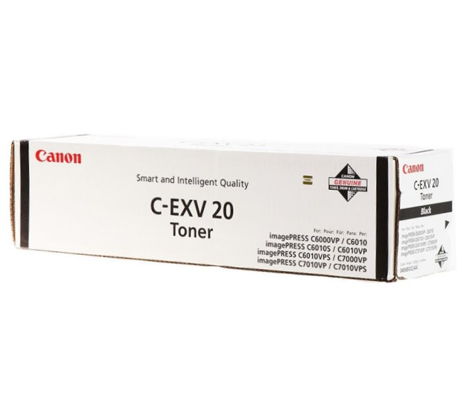 Canon originální  TONER CEXV20 BLACK IP C7000VP/C7010VP/C6000VP/C6010VP 35 000 stran A4 (5%)