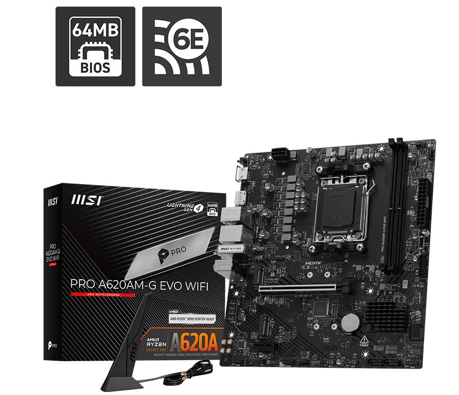 MSI PRO A620AM-G EVO WIFI/AM5/mATX