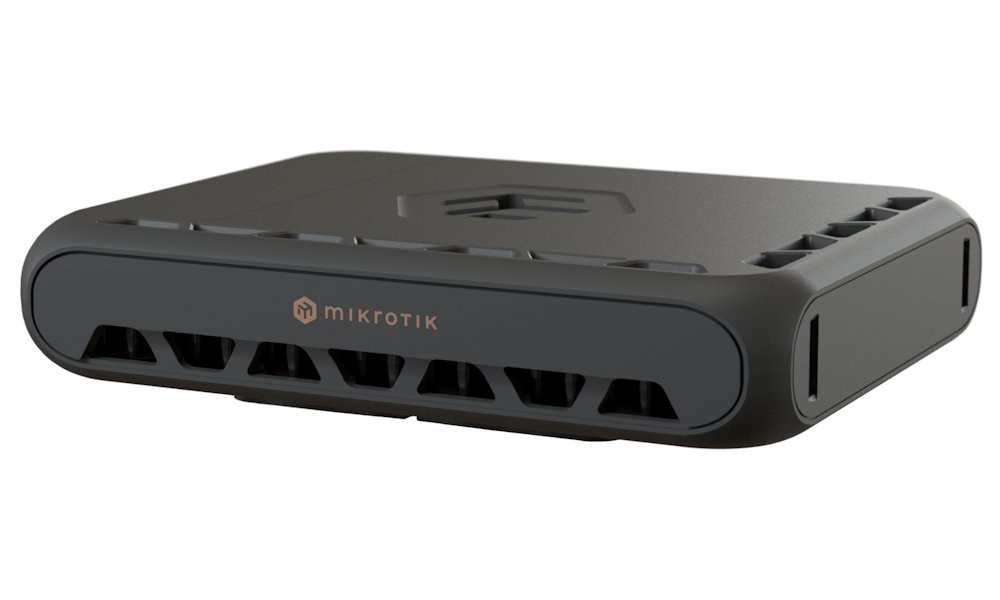 MikroTik hAP be3, 5x 2,5 GbE, 2.4+5+6GHz, 802.11a/b/g/n/ac/ax/be, 3x USB, Wi-Fi 7, PoE in, ROS 7, L6, PSU, indoor