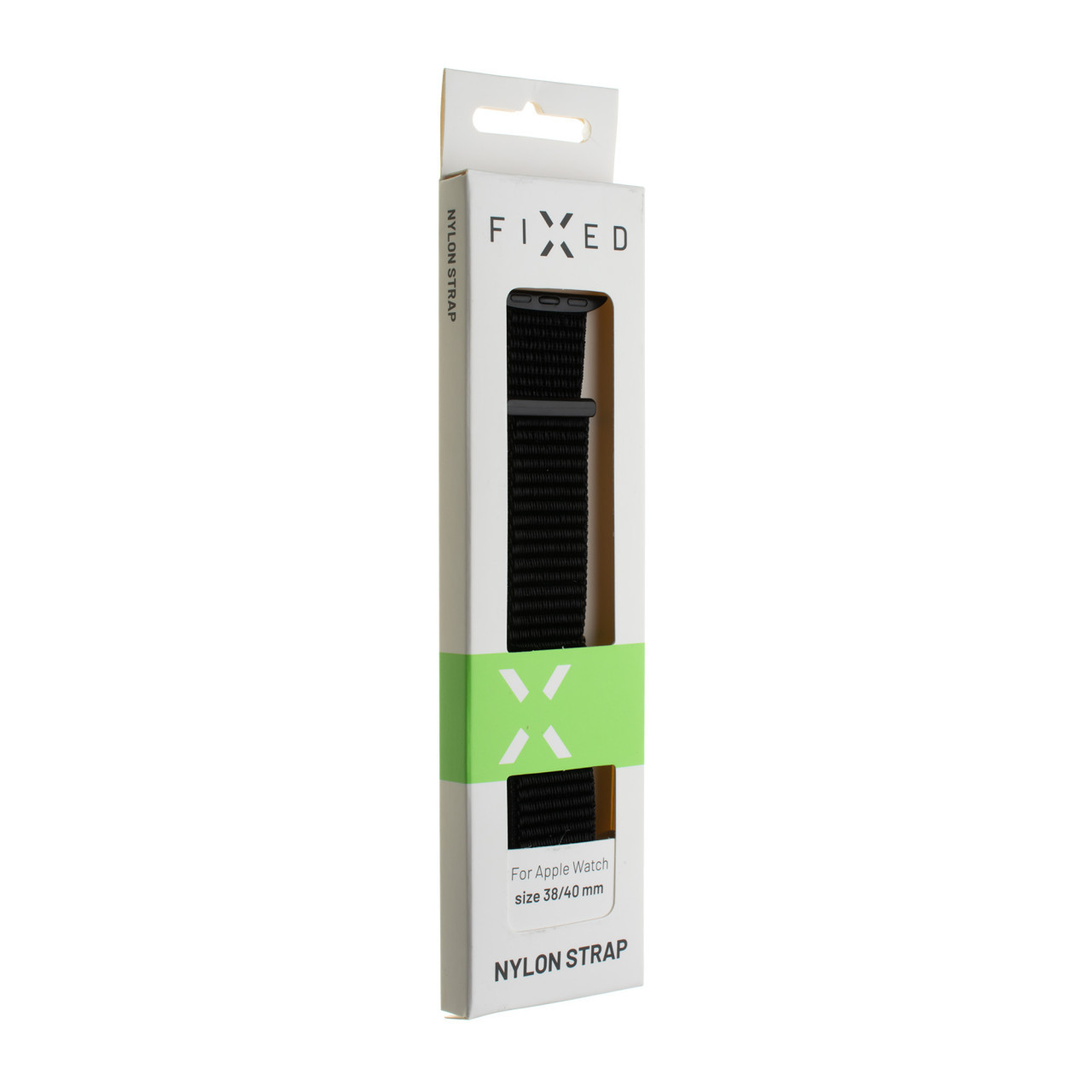 Nylonový řemínek FIXED Nylon Strap pro Apple Watch 38/40/41mm, tmavě limetkový