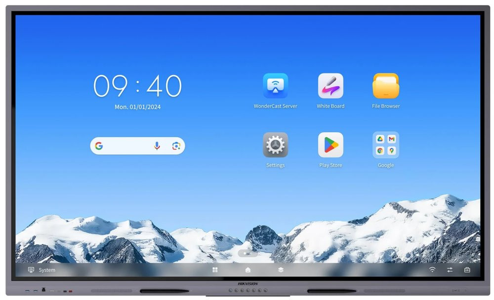 HIKVISION interaktivní dotykový panel 75", 4K, Android 14, 8GB,128G,480nit,50 points, USB, HDMI, Wifi ,BT EDLA
