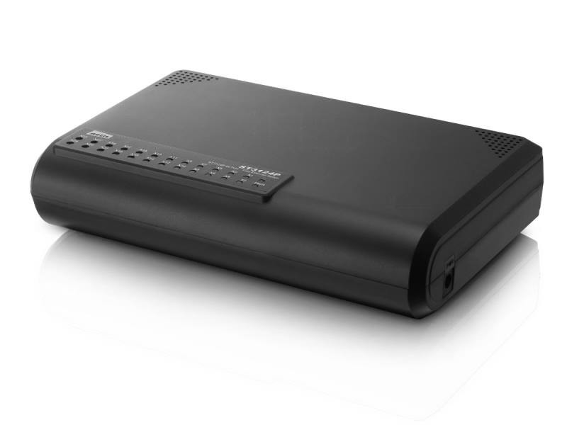 STONET by Netis ST-3124P Switch 24x 10/100, plastový, GREEN, montáž na stěnu