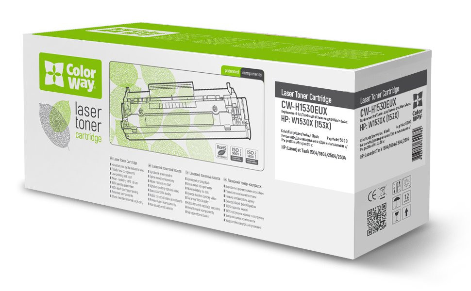 COLORWAY kompatibilní toner pro HP W1530X (153X)/ Černý/ 5 000 stran