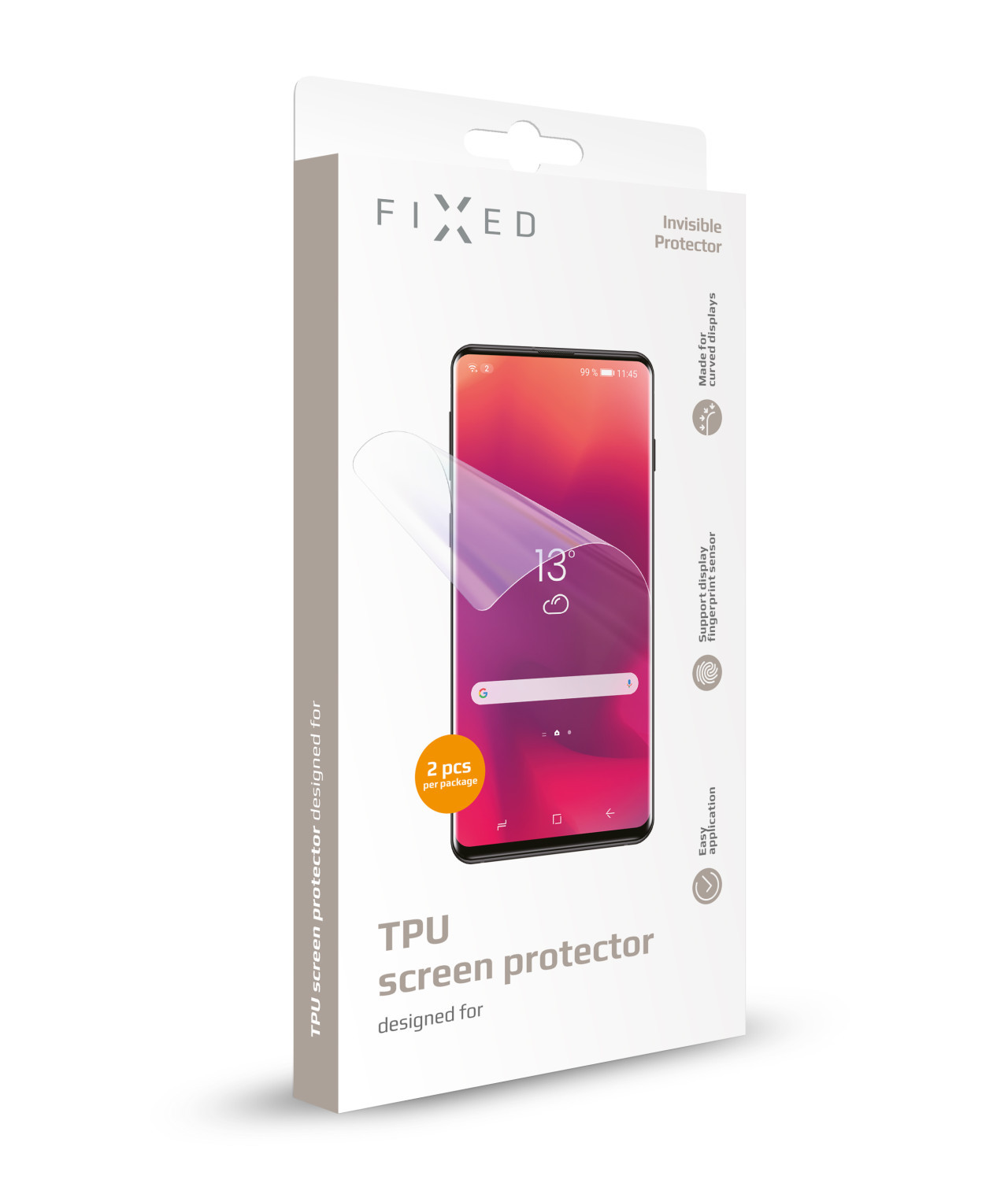 TPU folie na displej FIXED Invisible Protector pro Samsung Galaxy S22 Ultra 5G, 2ks v balení