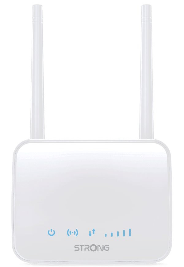 STRONG 4G LTE router 350M/ Wi-Fi standard 802.11b/g/n/ 300 Mbit/s/ 2,4GHz/ 1x LAN/ 1x SIM slot/ 2 odnímatelné antény