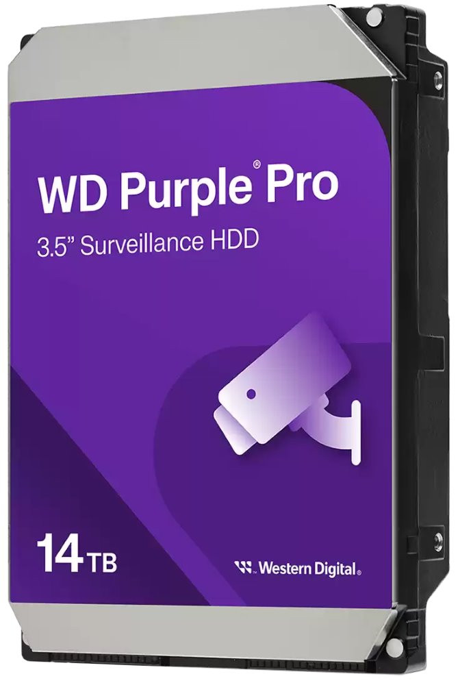 WD PURPLE PRO 14TB / WD142PURP / SATA 6Gb/s / Interní 3,5"/ 7200 rpm / 512MB