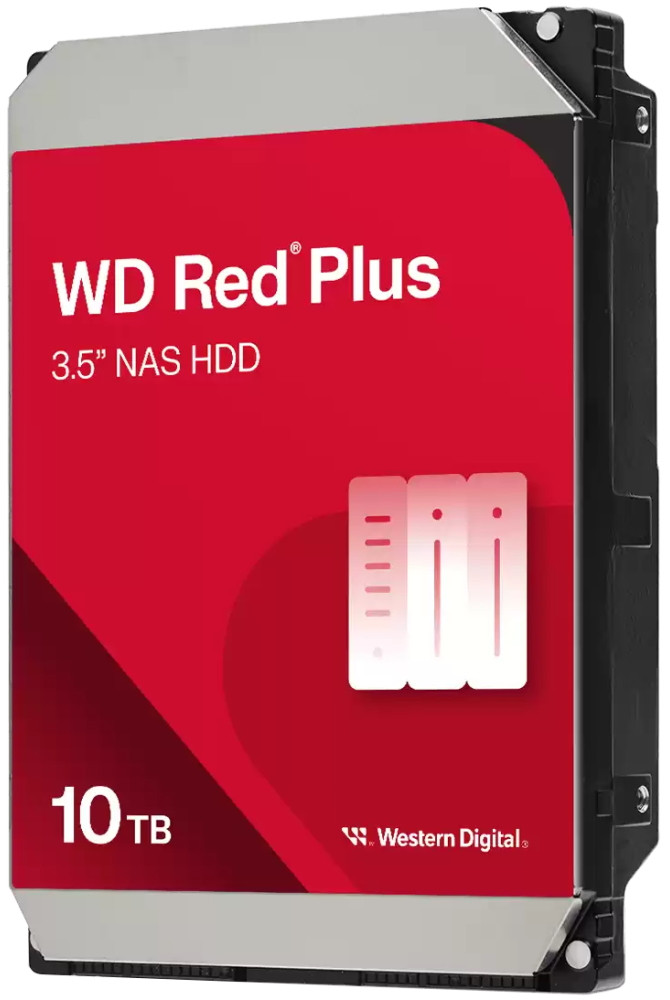 WD RED PLUS 10TB / WD100EFGX / SATA 6Gb/s /  Interní 3,5"/ 7200rpm / 512MB