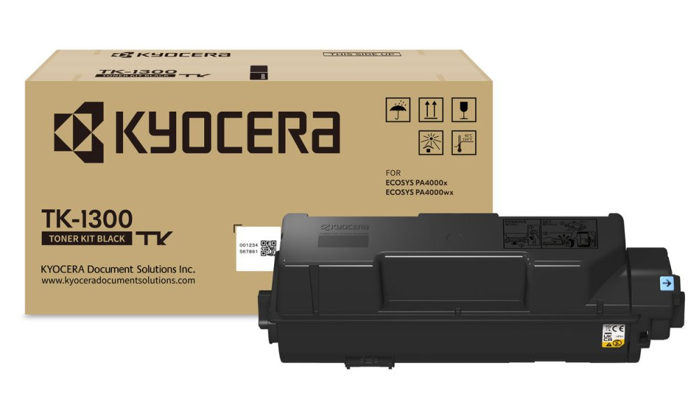 Kyocera Toner TK-1300 na 3 000 A4 (při 5% pokrytí), pro ECOSYS PA4000x/wx
