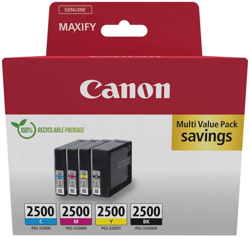 Canon inkoustová náplň PGI-2500 BK/C/M/Y MULTI  Ink Value Pack