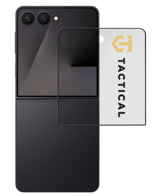 Tactical Glass Shield 5D sklo (Vnější) pro Samsung Galaxy Z Flip 7 Black