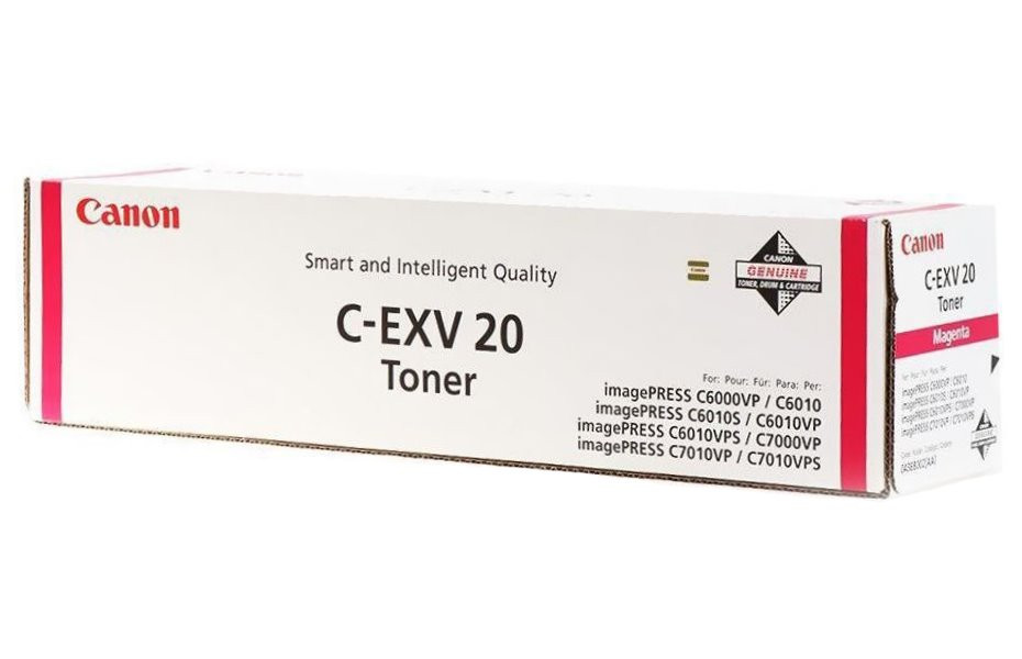 Canon originální  TONER CEXV20 MAGENTA IP C7000VP/C7010VP/C6000VP/C6010VP 35 000 stran A4 (5%)