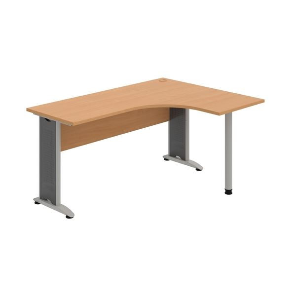 Psací stůl Hobis Cross CE 60 L - buk/kov