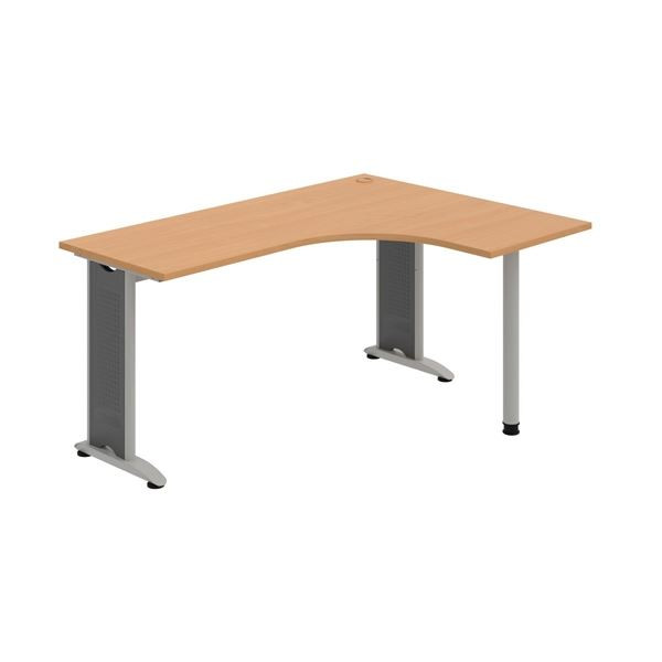 Psací stůl Hobis Flex FE 60 L - buk/kov