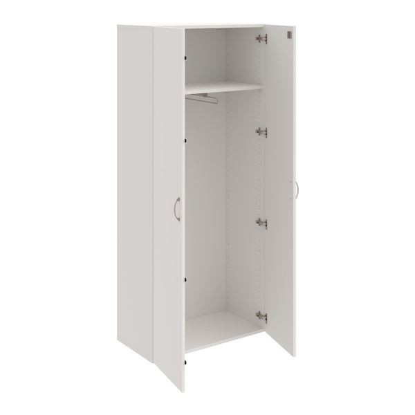 Šatní skříň Hobis Drive DZ 5 80 01 - bílá/bílá, zá