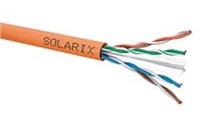 Instalační kabel Solarix UTP, Cat6, drát, LSOHFR, cívka 500m