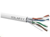 Instalační kabel Solarix STP, Cat6A, drát, LSOH, cívka 500m