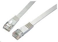 Solarix Patch kabel plochý CAT6 UTP LSOH 0,5m šedý non-snag-proof