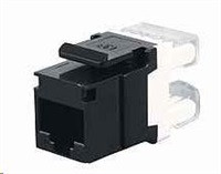 Solarix Zařezávací keystone CAT5E UTP RJ45 černý