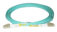 Duplexní patch kabel MM 50/125, OM3, LC-LC, LS0H, 0,5m