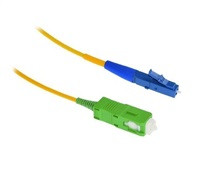XtendLan simplexní patch kabel SM 9/125, OS2, LC(UPC)-SC(APC), LS0H, 1m