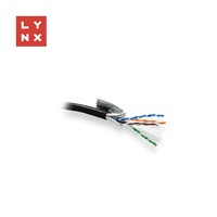 <p>LYNX FTP kabel Cat6, PE (Fca), celoměděný, venkovní, černý, cívka 305m</p>
