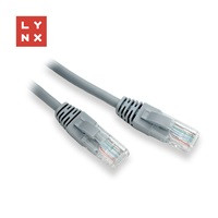 LYNX UTP patch kabel Cat5e, PVC, CCA, 20m, šedý