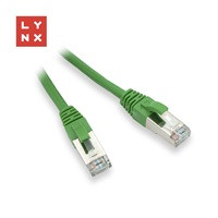 LYNX FTP patch kabel Cat5e PVC, CCA, 15m, zelený