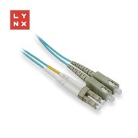 LYNX duplexní patch kabel MM, OM3, LC/SC, 50/125µm, 1m
