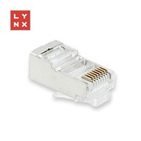 LYNX konektor STP Cat5e, 50µ, 100ks