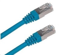 XtendLan patch kabel Cat6A, SFTP, LS0H - 0,3m, modrý