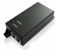 MaxLink PI15 aktivní gigabitový PoE injektor, 802.3af, 15W (48V, 0.32A), napájecí kabel