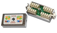 Spojovací box FTP Cat6A narážecí, stříbrná