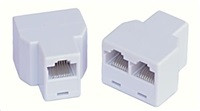 Dvojspojka RJ45, 1x8p8c/2x8p8c - telefonní