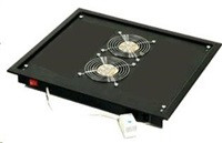 TRITON Ventilační jednotka horní (spodní), 2 ventilátory-230V/30W, termostat, šedá