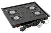 TRITON Ventilační jednotka horní (spodní), 4 ventilátory-230V/60W, termostat, šedá