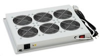 TRITON Ventilační jednotka horní (spodní), 6 ventilátorů-230V/90W, termostat, šedá