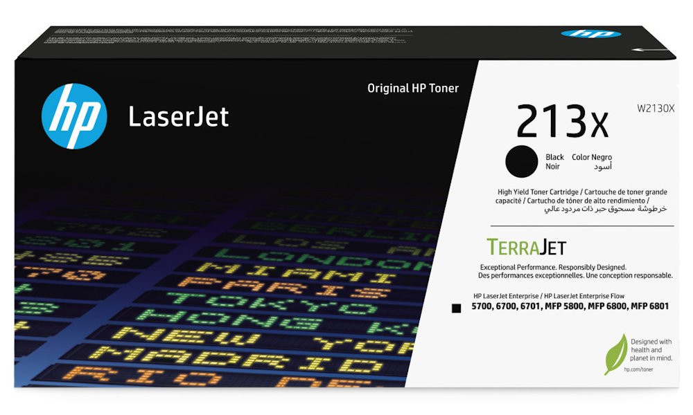HP 213X Černá originální tonerová kazeta HP LaserJet s vysokou výtěžností