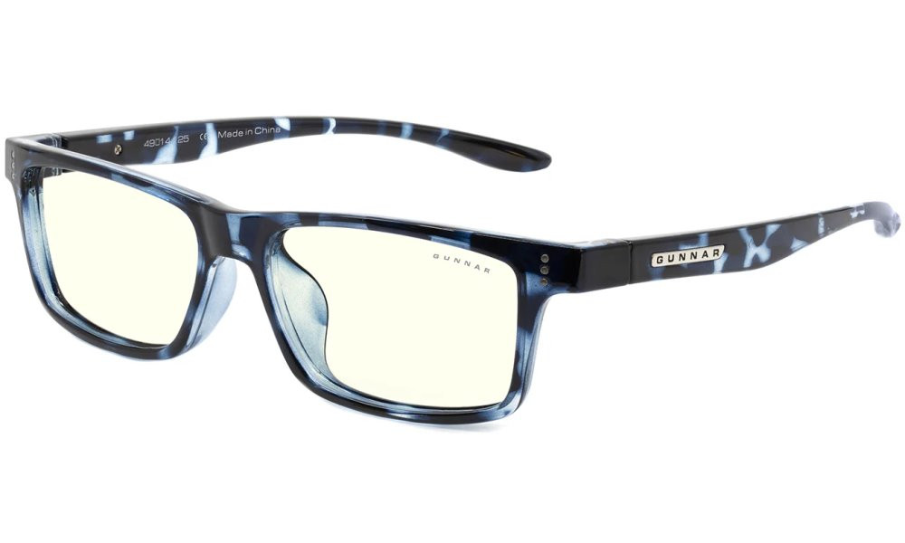 GUNNAR kancelářske/herní brýle  CRUZ KIDS LARGE (8-12) NAVY TORTOISE čirá skla BLF 35 NATURAL focus