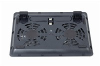 Gembird Podstavec pod notebook NBS-2F15-05, pro notebooky do 15,6", LED, černý