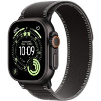 Apple Watch Ultra 3 GPS + Cellular 49mm Black Titanium Case with Black/Charcoal Trail Loop - M/L