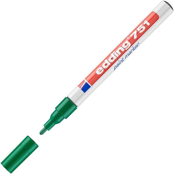 Lakový popisovač Edding 751, zelený
