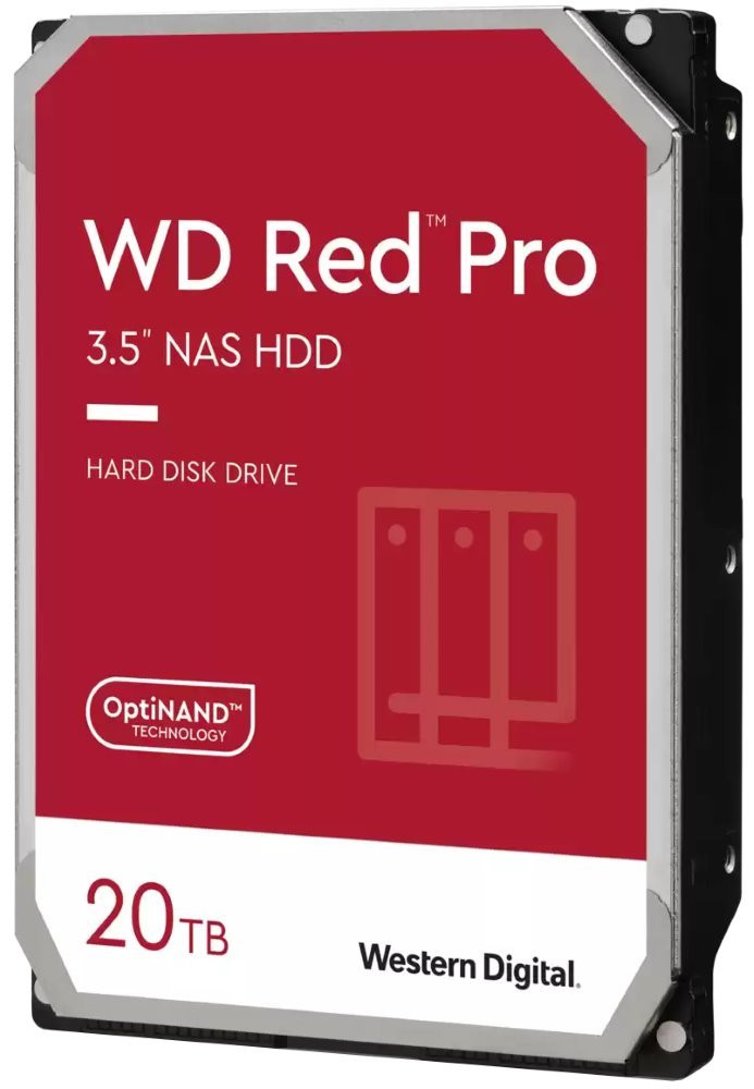 WD RED PRO 20TB / WD202KFGX / SATA III/  Interní 3,5"/ 7200rpm / 512MB