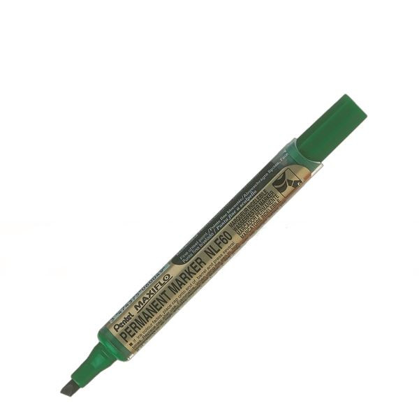 Permanentní popisovač Pentel NLF60, zelený