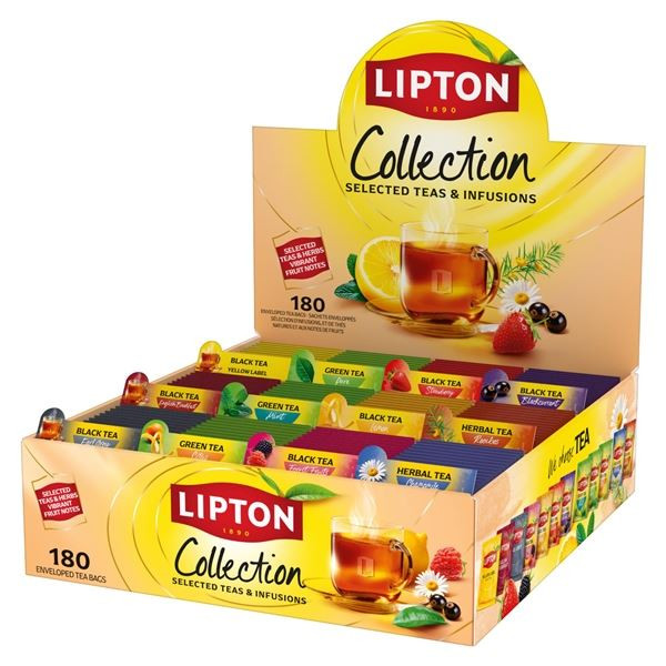 Sada čajů Lipton MIX BOX, 180 ks