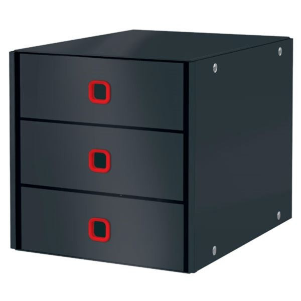 Zásuvkový box Leitz C&S Cosy, 3 zás.,sametově šedá