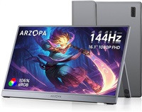 Arzopa Z1FC Portable Monitor 16.1" 144hz IPS Full HD 1080p Metal Housing Přenosný monitor + pouzdro
