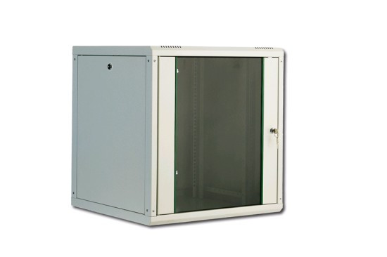Digitus Nástěnná skříňka 12U, Unique Series 643x600x450 mm, barva šedá (RAL 7035)